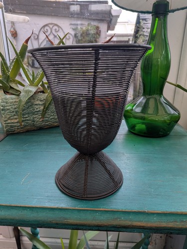 Vintage 19cm metal flower - vintage,