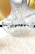 Vintage Crystal Basket with