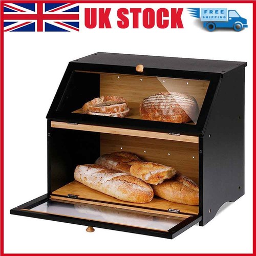 Tier bamboo bread bin - tier,