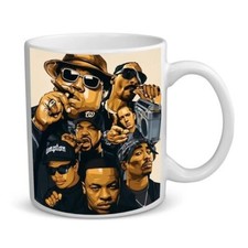 Old School Rappers BB1 2Pac Biggie Eminem NWA Coffee Tea Cup Mug