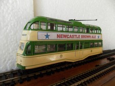 Blackpool  Tram, Atlas. Motorised 4WD chassis. Newcastle Brown ads.