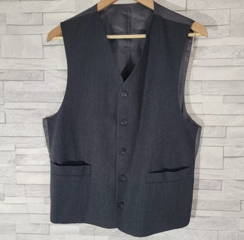 Mens principles waistcoat grey - waistcoat,