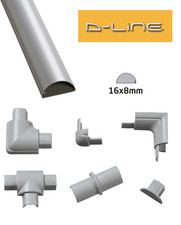 D-Line 16mm x 8mm Aluminium