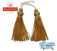 Gold bullion tassels pair - gold,