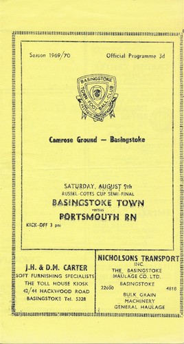 Basingstoke town portsmouth - town, v