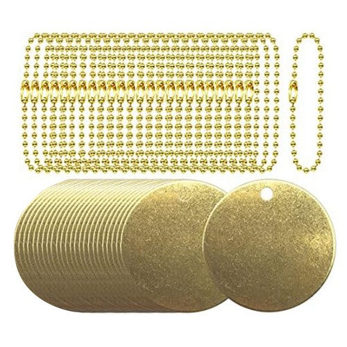 25pcs 5inch brass tags - 1.5inch,