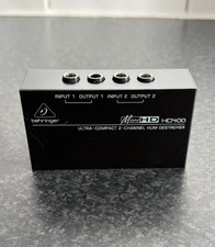 Behringer HD400 ultra-compact 2-channel hum destroyer suppressor HD 400