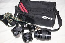 Nikon F401S SLR Camera + 35-70mm & 70-210mm Lenses