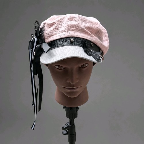 Hand dyed gothic newsboy - hand-dyed, cap