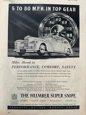 HUMBER SUPER SNIPE, Vintage