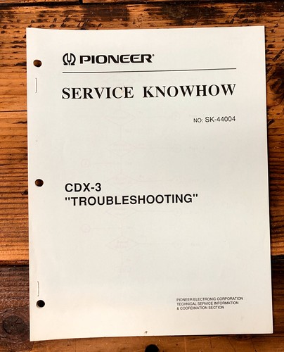 Pioneer cdx troubleshooting - cdx-3,