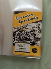 COVENTRY BEES SPEEDWAY PROGRAMME WEMBLEY LIONS v HARRINGAY RACERS 29/05/1950