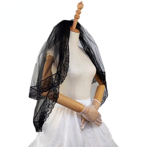 Gothic wedding veil layered - wedding,