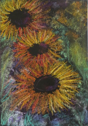 Original sunflowers flowers - sunflowers,
