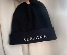 Women’s Sephora Black Stretchy Beanie One Size Brand New Without Tags