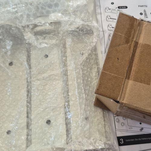 Pack shelf brackets with - pack,