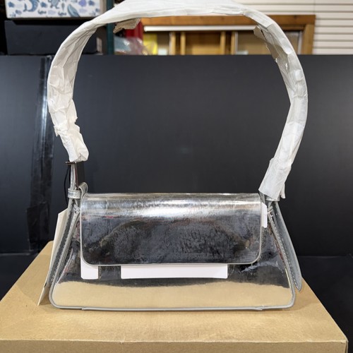 Zara metallic silver mirror - metallic,