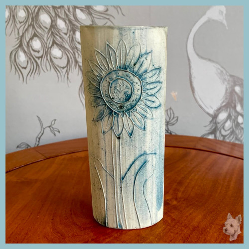 Vintage carn pottery - vintage, sunflower