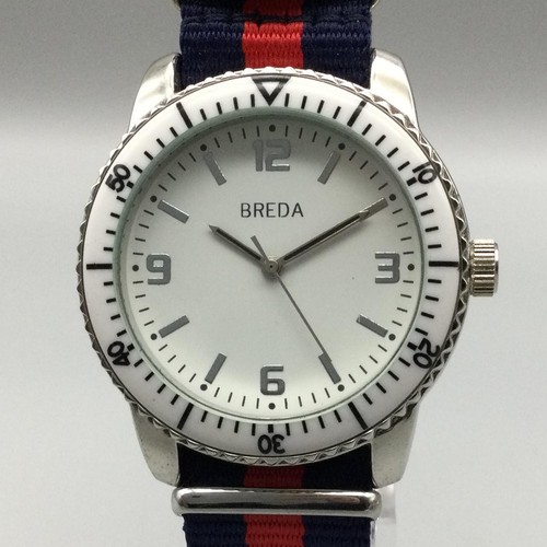 Breda mens watch 41mm - watch, white