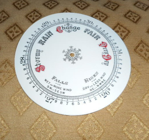 Barometer aneroid dial face - aneroid,