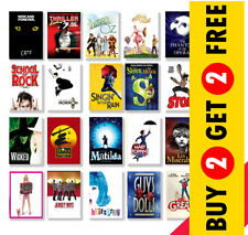 Best Musical Theatre Posters A3 A4 A5 Size Glossy Art Print Hanging Wall Décor