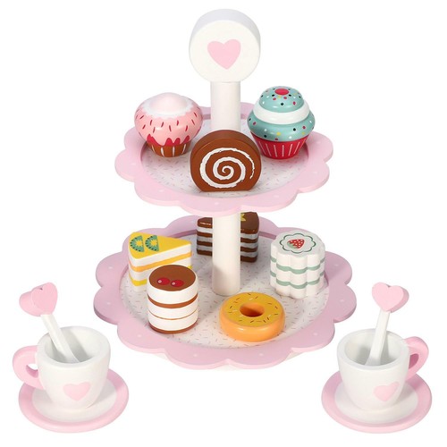Soka 18pc wooden dessert - dessert, cake