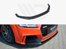 Front Diffuser Diffusor V2 Maxton Design Gloss Black For Audi Tt Mk3 (8S) Rs