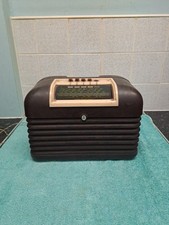 Vintage 1950s Original Bush 10 Bakelite 5 Valve Radio - Working