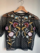 River Island 3/4 sleeve black