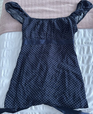 Hollister Navy Polka Dot