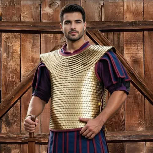 Roman lorica squamata brass - lorica,
