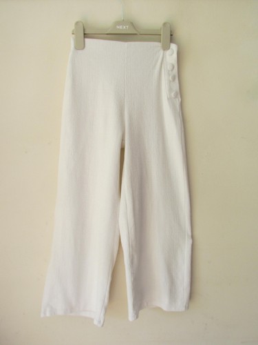 Zara girls white wide leg - white,