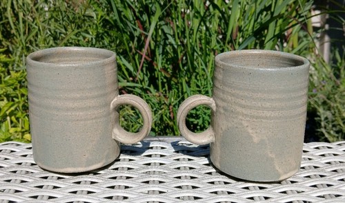 Pair unique hand thrown - unique,
