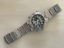 GENUINE MEN'S ZEITNER DIGITECH STAINLESS STEEL BRACELET QUARTZ WATCH WORKING