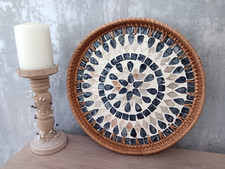 Round Large Rattan Woven Tray