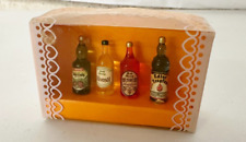 VINTAGE HISTORICAL BOTTLES NOVELTY BOXED 4 LIQUOR BOTTLES SMALL EMPTY