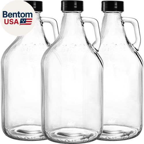 Pack glass growlers - pack, 64