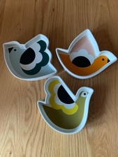 3 x Orla Kiely snacking dishes, hen /dove design. **CHECK OUT MY OTHERS**