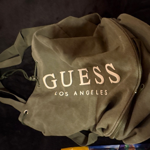 Guess green solid canvas - green,