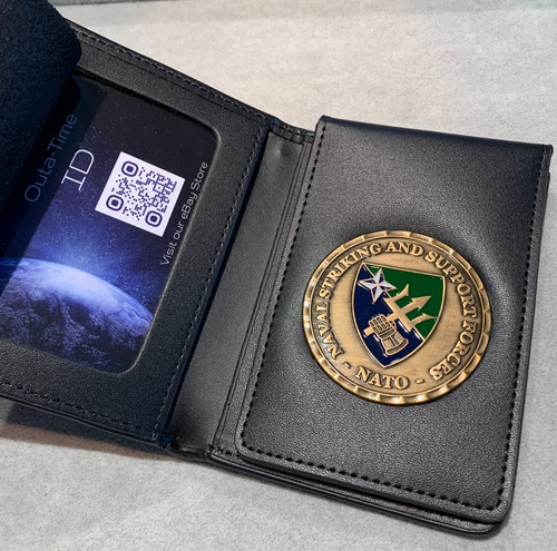 Commemorative leather wallet - leather,
