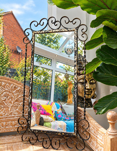 Large vintage wrought iron - vintage,