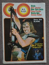 GO magazine # 5 (1974) Slade Keith Moon Bob Dylan Status Quo Cockney Rebel