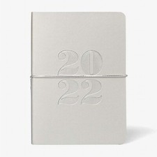 Paperchase A6 Silver PU Deboss