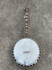 Vintage Conqueror 5 String Banjo+  70s MIJ  Playable Project Bluegrass