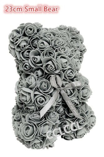 Foam rose flower teddy - foam,