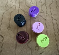 Shop Trolley UK £1 Pound Coin Token Locker Fob Keyring