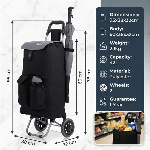 Lightweight shopping trolley - lightweight,