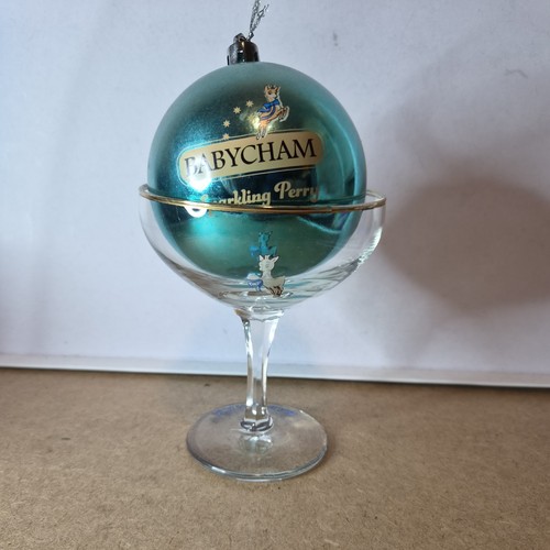 Vintage babycham coupe - babycham, glass