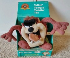 Looney Tunes Tazmanian Devil Plush Warner Bros Taz 1998 Soft Toy