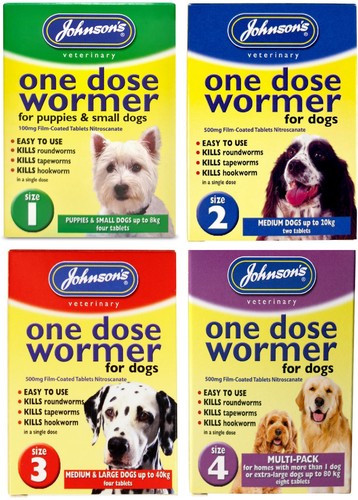 Johnsons one dose wormer puppy - johnsons,